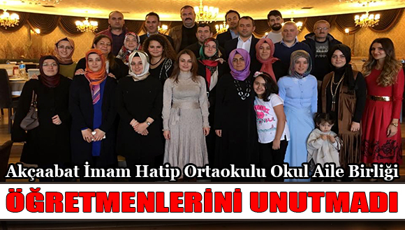 Akçaabat İmam Hatip Ortaokulu Okul Aile Birliğinden Öğretmenler Günü Yemeği