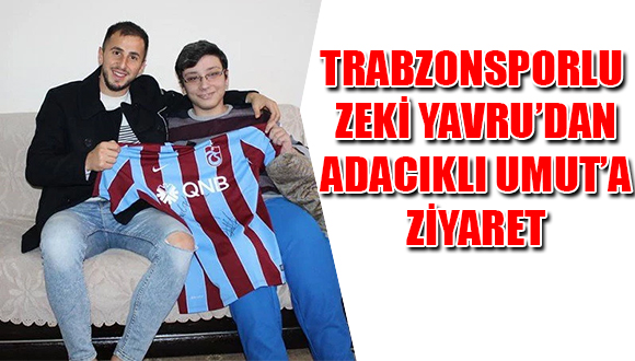 Trabzonsporlu Futbolcudan Yürüme Engelli Umut’a Ziyaret