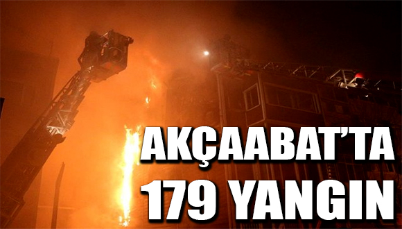 Akçaabat’ta 179 Yangın
