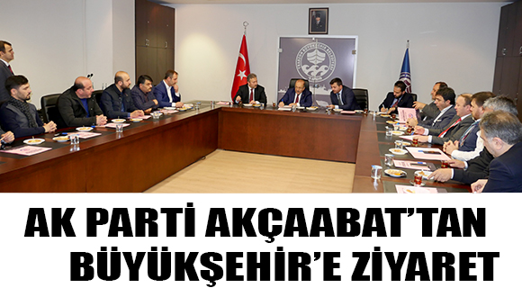 Başkan Gümrükçüoğlu AK Parti  Akçaabat teşkilatını kabul etti