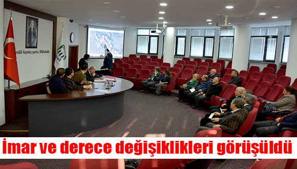 İmar ve Derece Değişiklikleri Görüşüldü