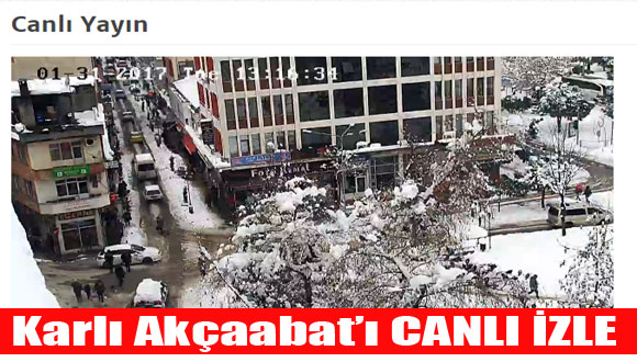 Karlı Akçaabat’ı Canlı İzle