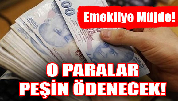 Emekliye peşin promosyon