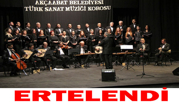 TSM Konseri Ertelendi