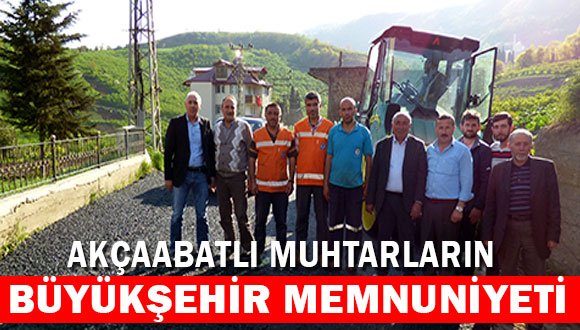 Muhtarlar Büyükşehir’e Teşekkür Etti