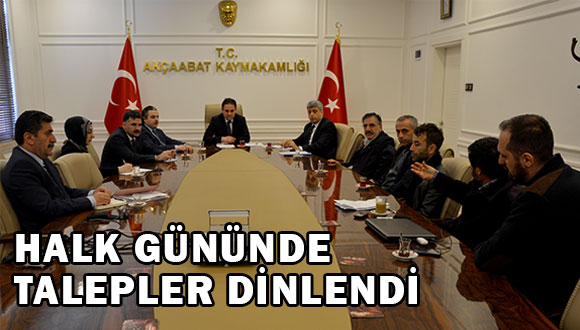 Halk Gününde Talepler Dinlendi
