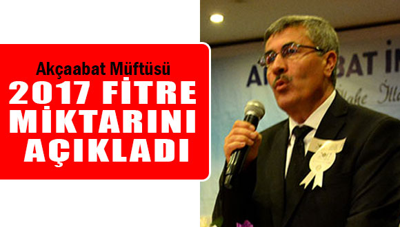 2017 Fitre Miktarı Belli Oldu