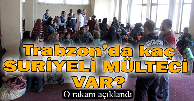 Trabzon’da kaç Suriyeli var?