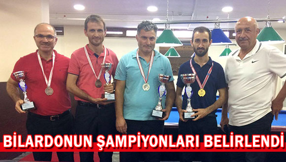 Bilardonun Şampiyonları Belli Oldu