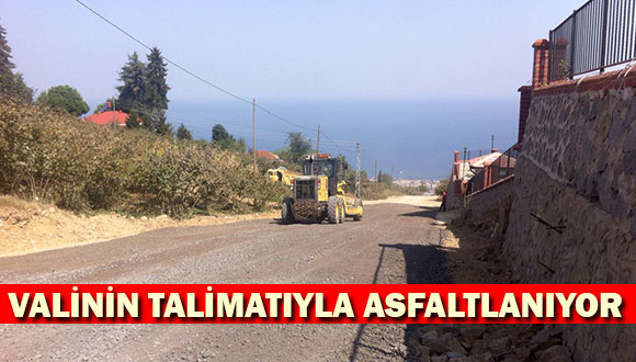 Valinin Talimatıyla Asfaltlanıyor