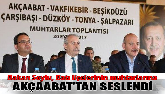 Bakan Soylu, Batı İlçelerinin Muhtarlarıyla Bir araya Geldi