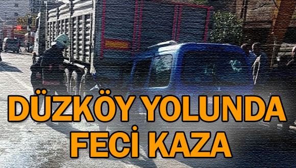 Düzköy Yolunda Kaza