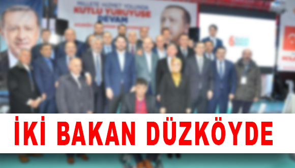 İki Bakan Düzköyde