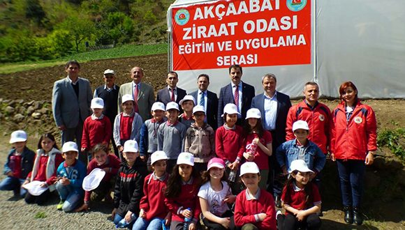 EĞİTİM SERASINA İLK DİKİM