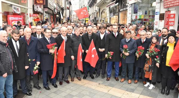 AK PARTİ VE MHP TRABZON’DA BİRLİKTE YÜRÜDÜ