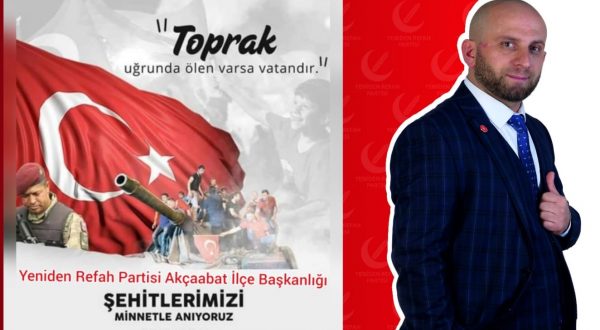 SANDIKÇI’DAN 15 TEMMUZ MESAJI